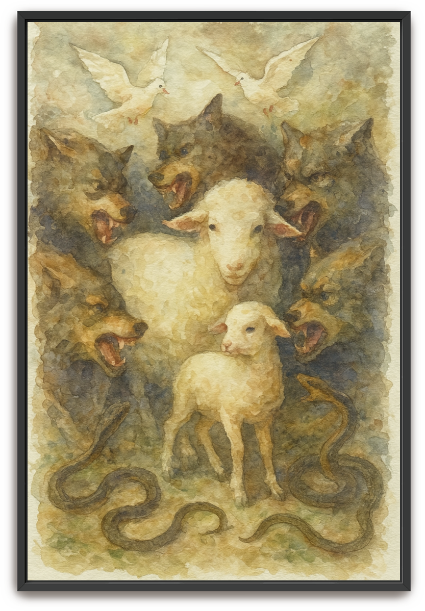 In the Midst - Watercolor - Scriptures Illustrated