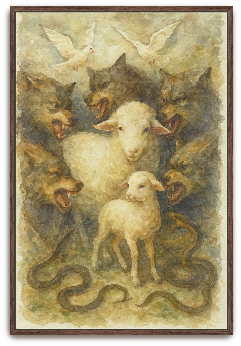 In the Midst - Watercolor - Scriptures Illustrated