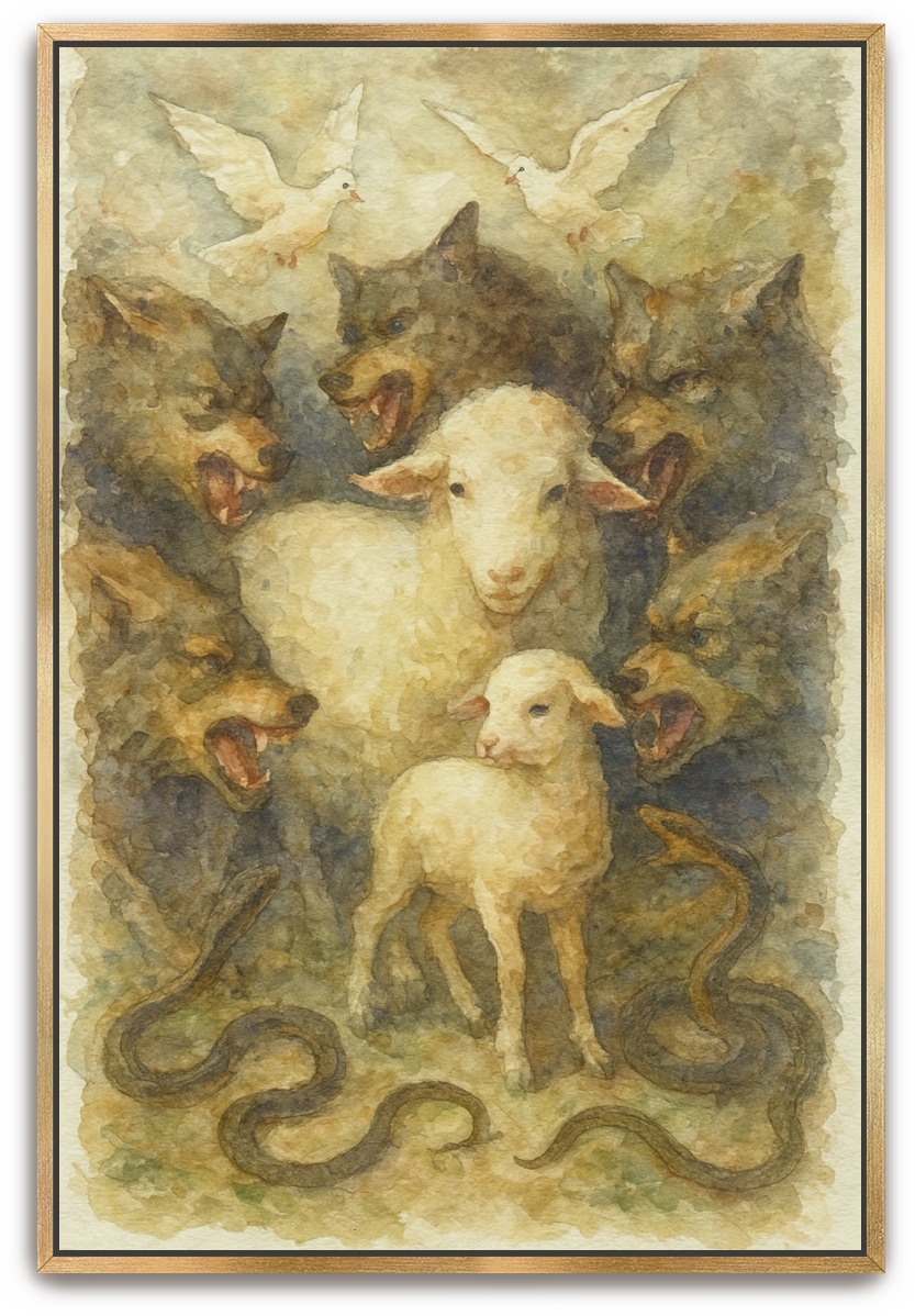 In the Midst - Watercolor - Scriptures Illustrated