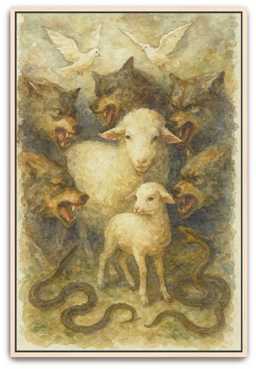 In the Midst - Watercolor - Scriptures Illustrated