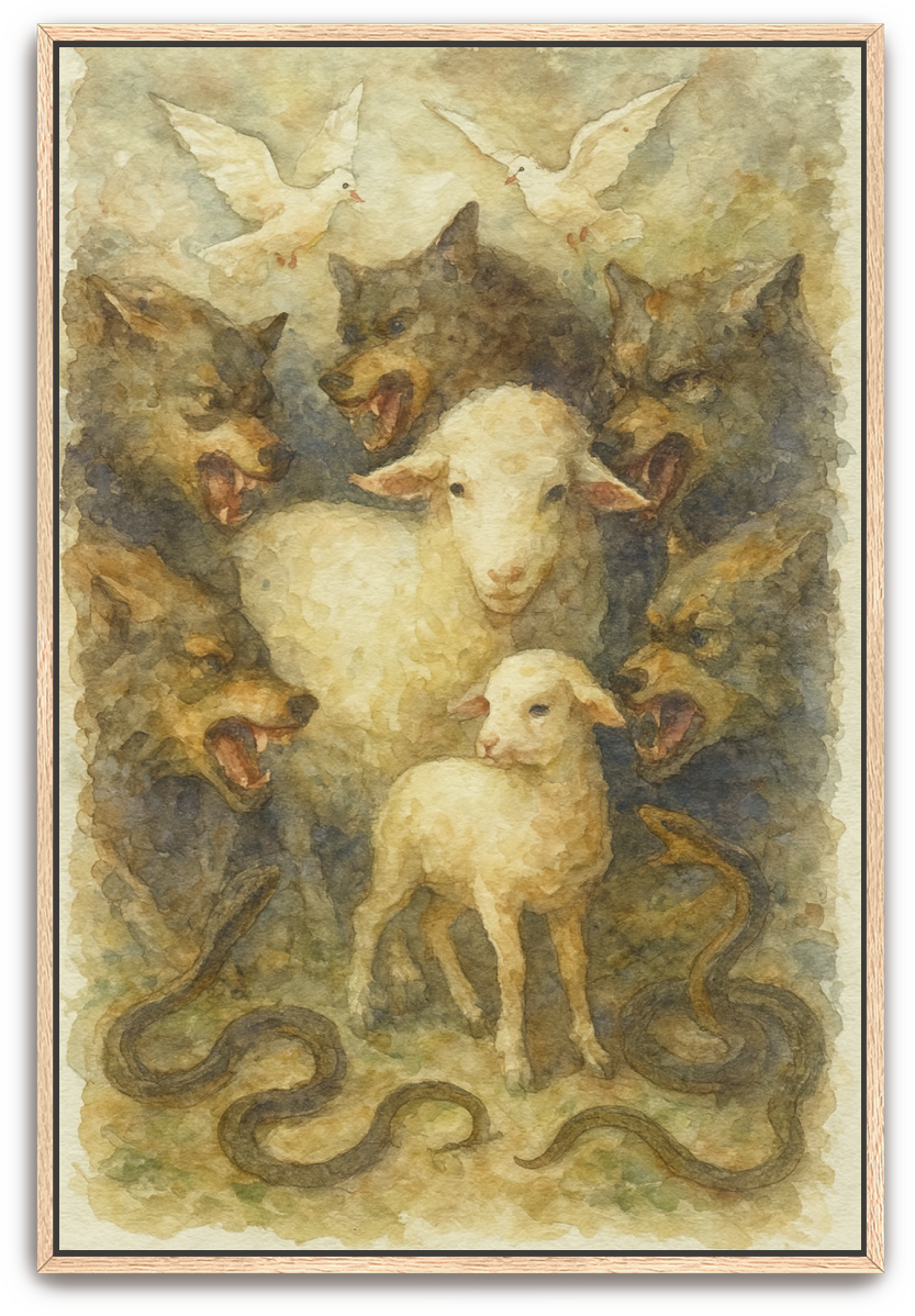 In the Midst - Watercolor - Scriptures Illustrated