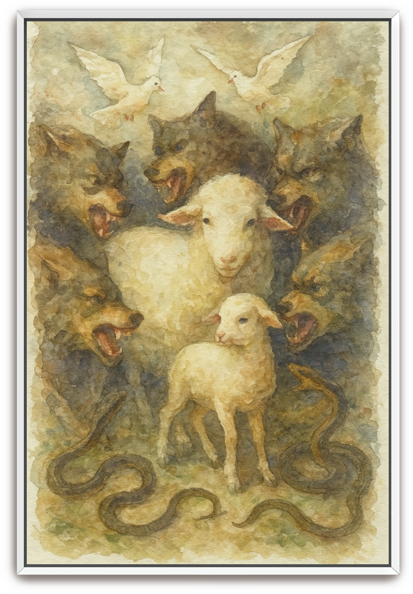 In the Midst - Watercolor - Scriptures Illustrated