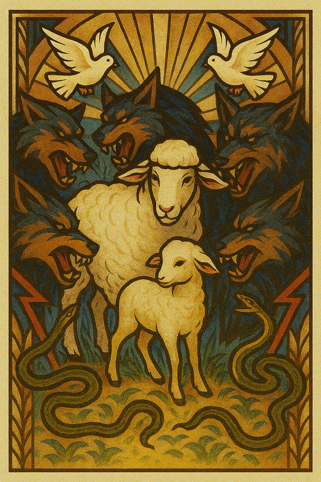 In the Midst - Art Deco - Scriptures Illustrated