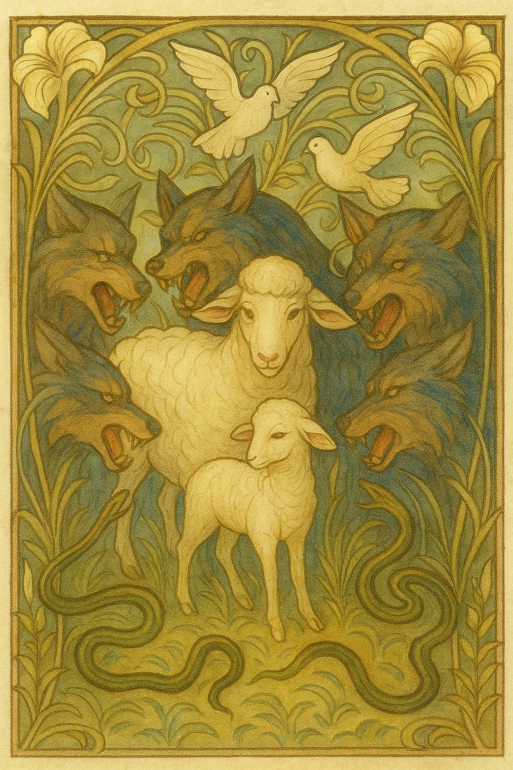 In the Midst - Art Nouveau - Scriptures Illustrated