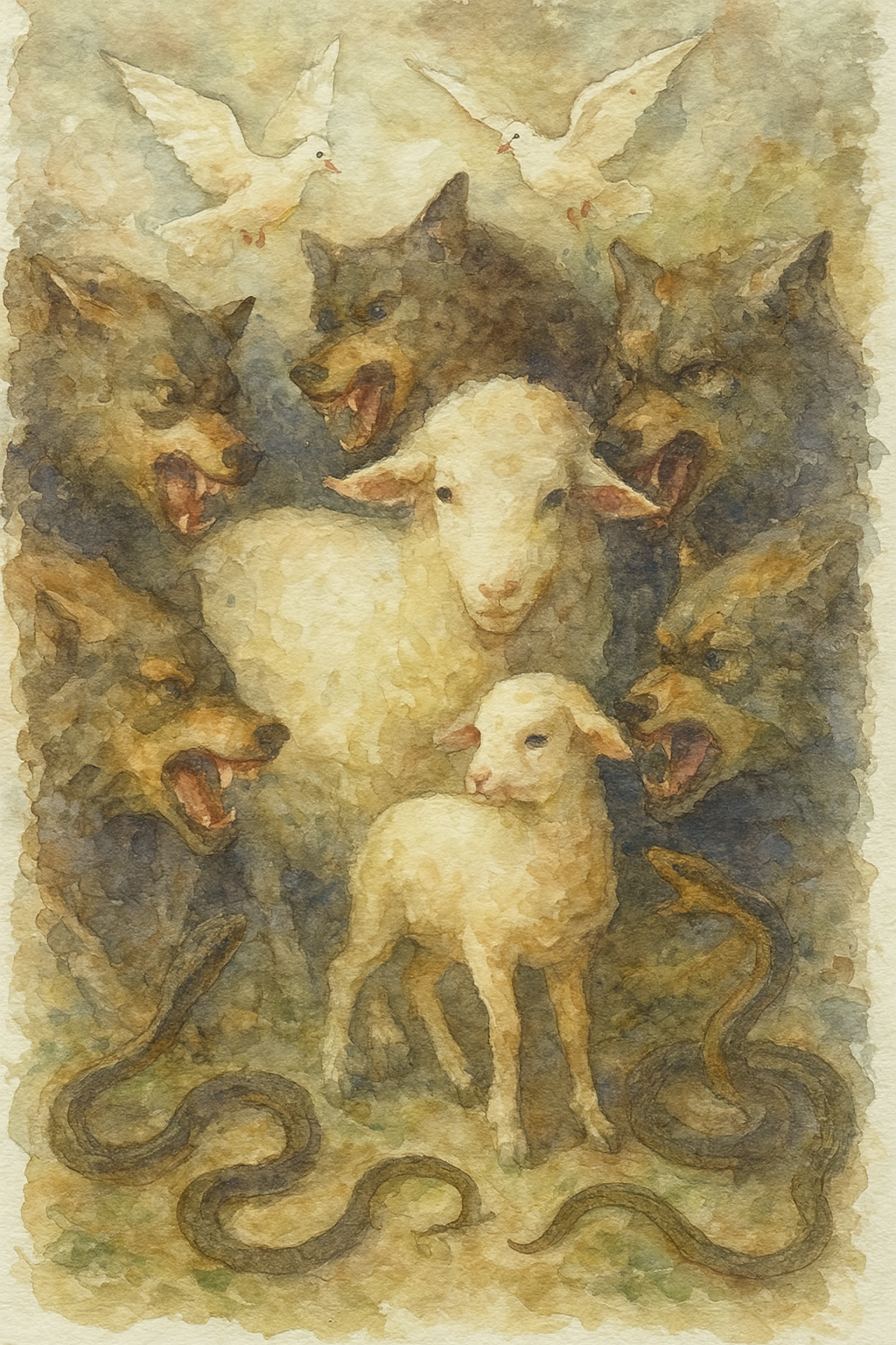 In the Midst - Watercolor - Scriptures Illustrated