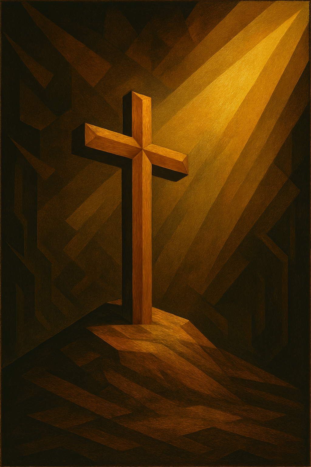 It Is Finished - Art Deco - Scriptures Illustrated