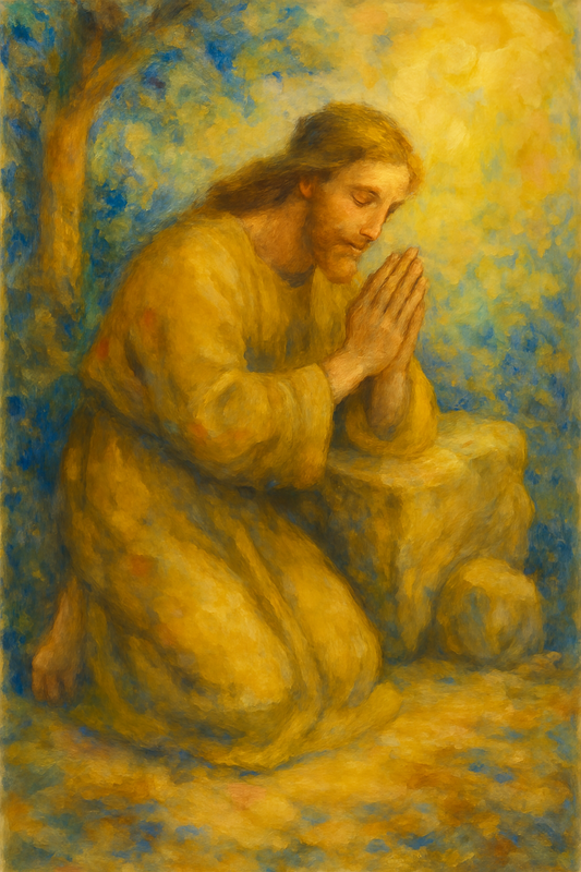 Jesus Prayed - Impressionism