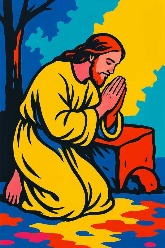 Jesus Prayed - Pop Art - Scriptures Illustrated