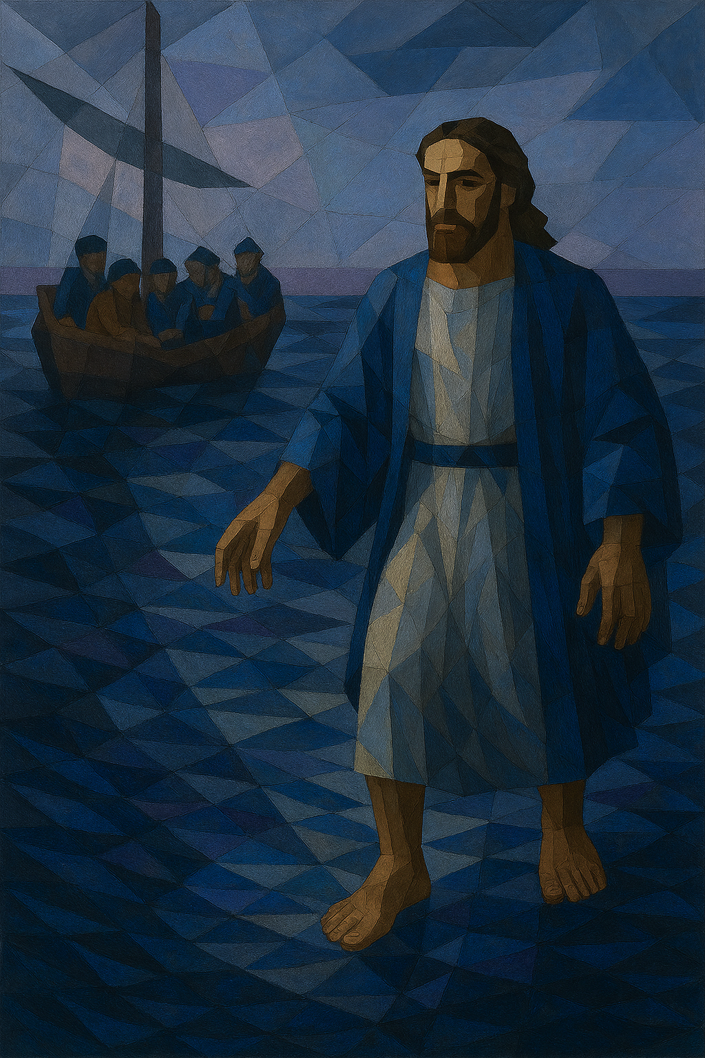 Jesus Walked - Cubism - Scriptures Illustrated