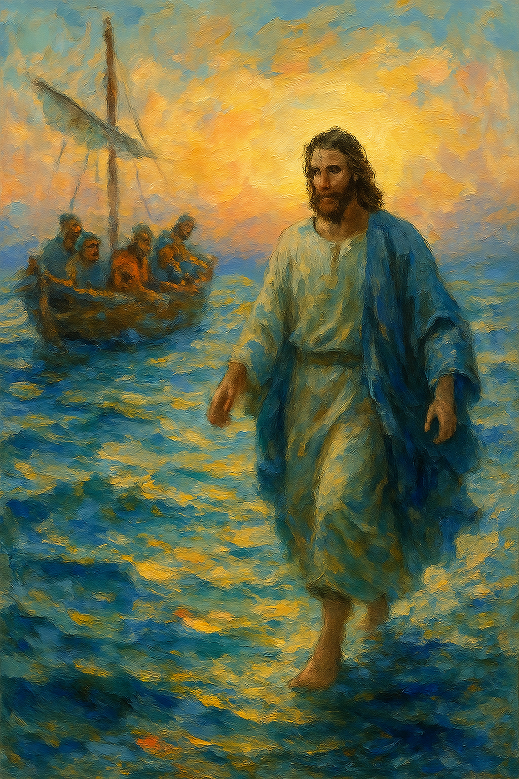 Jesus Walked - Impressionism Light - Scriptures Illustrated