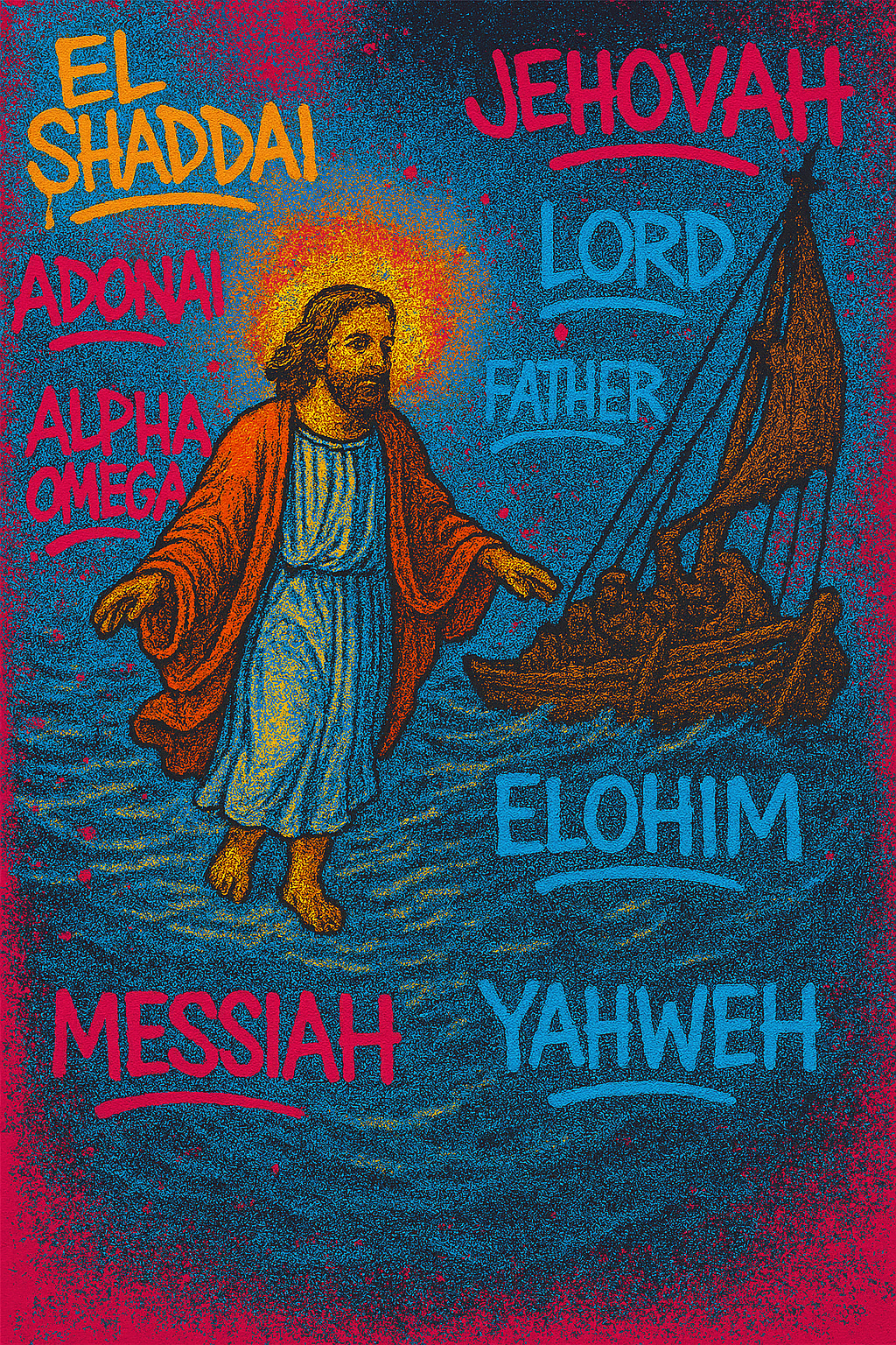 Jesus Walked - Street Art - Scriptures Illustrated