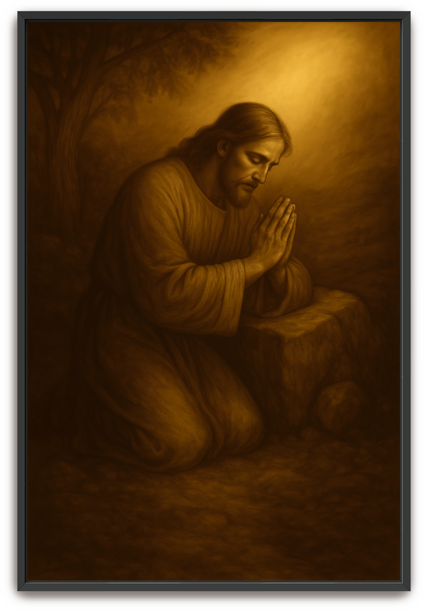 Jesus Prayed - Classical Realism - Scriptures Illustrated