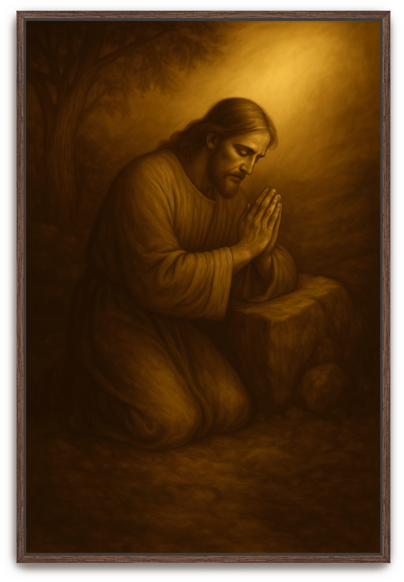 Jesus Prayed - Classical Realism - Scriptures Illustrated