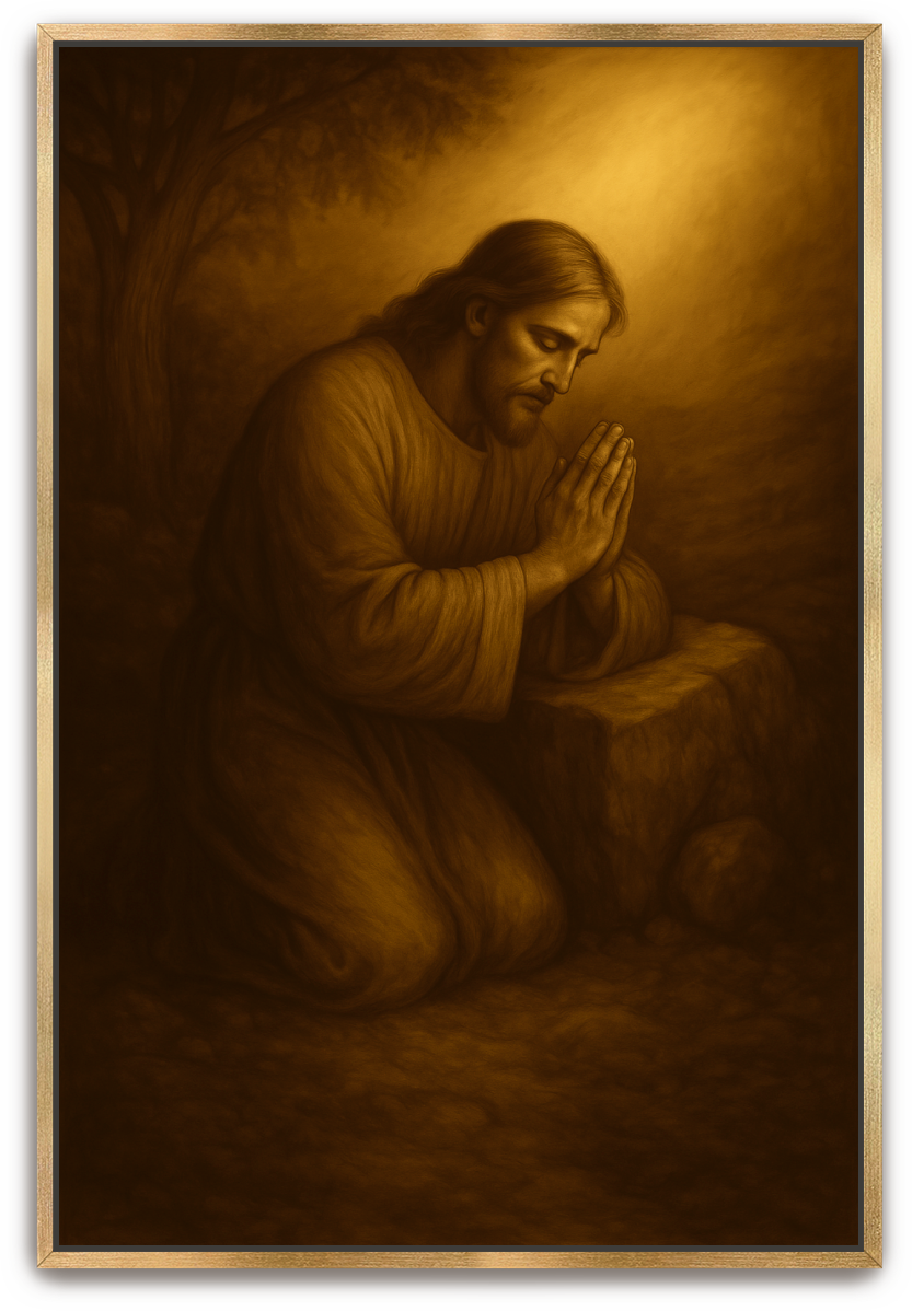 Jesus Prayed - Classical Realism - Scriptures Illustrated