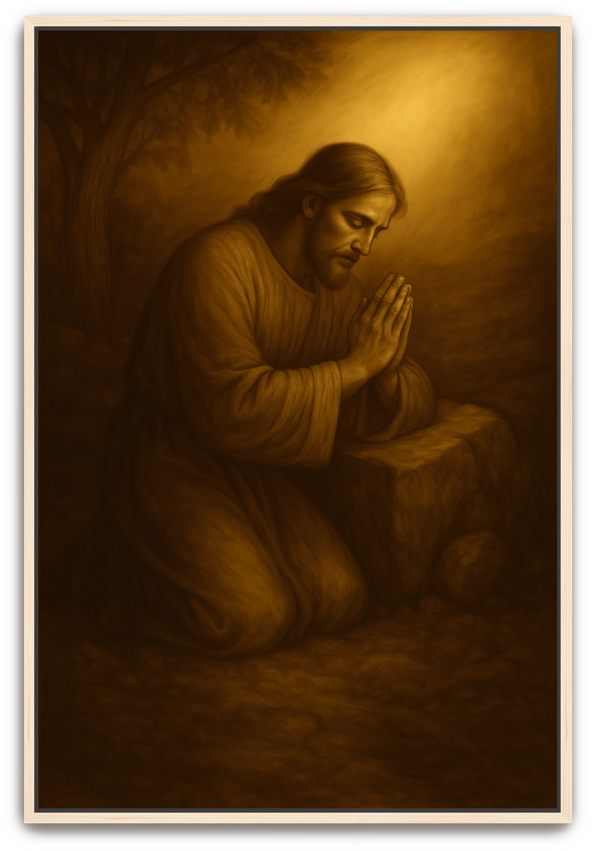 Jesus Prayed - Classical Realism - Scriptures Illustrated