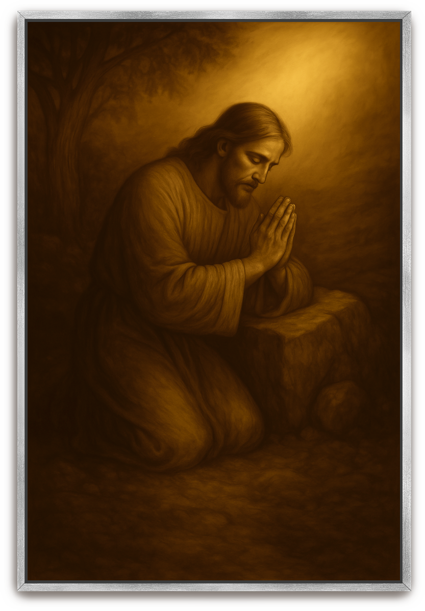 Jesus Prayed - Classical Realism - Scriptures Illustrated