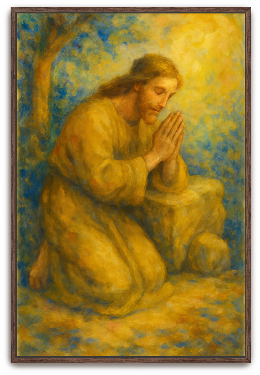 Jesus Prayed - Impressionism