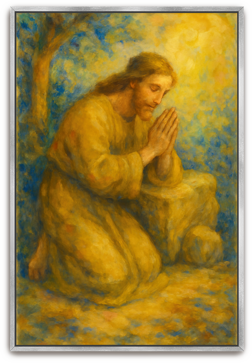 Jesus Prayed - Impressionism