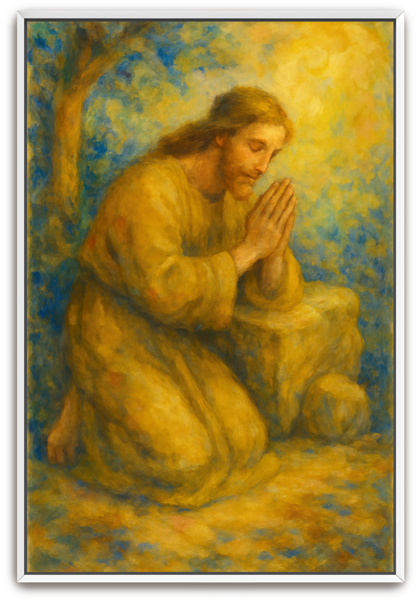 Jesus Prayed - Impressionism