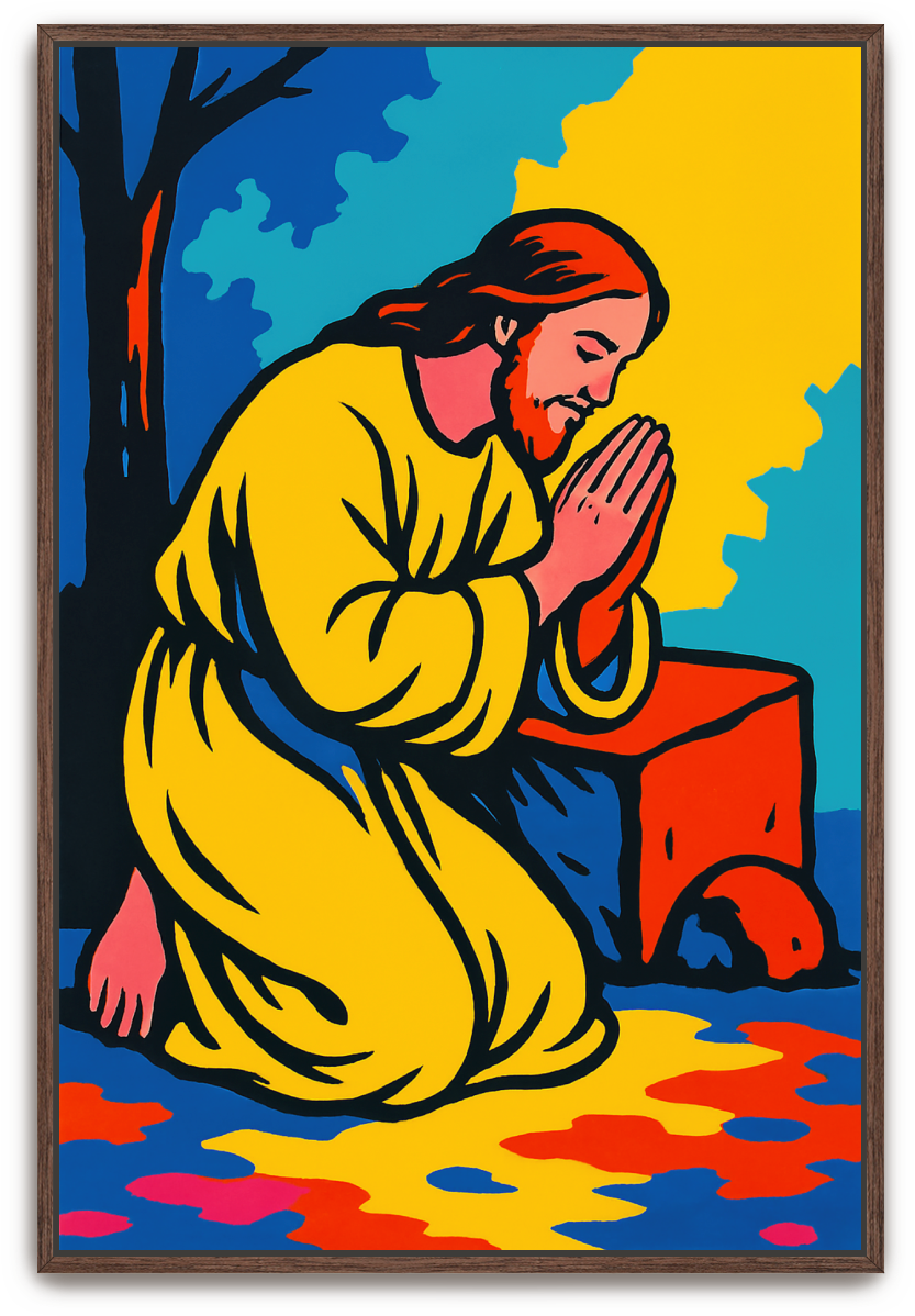Jesus Prayed - Pop Art - Scriptures Illustrated