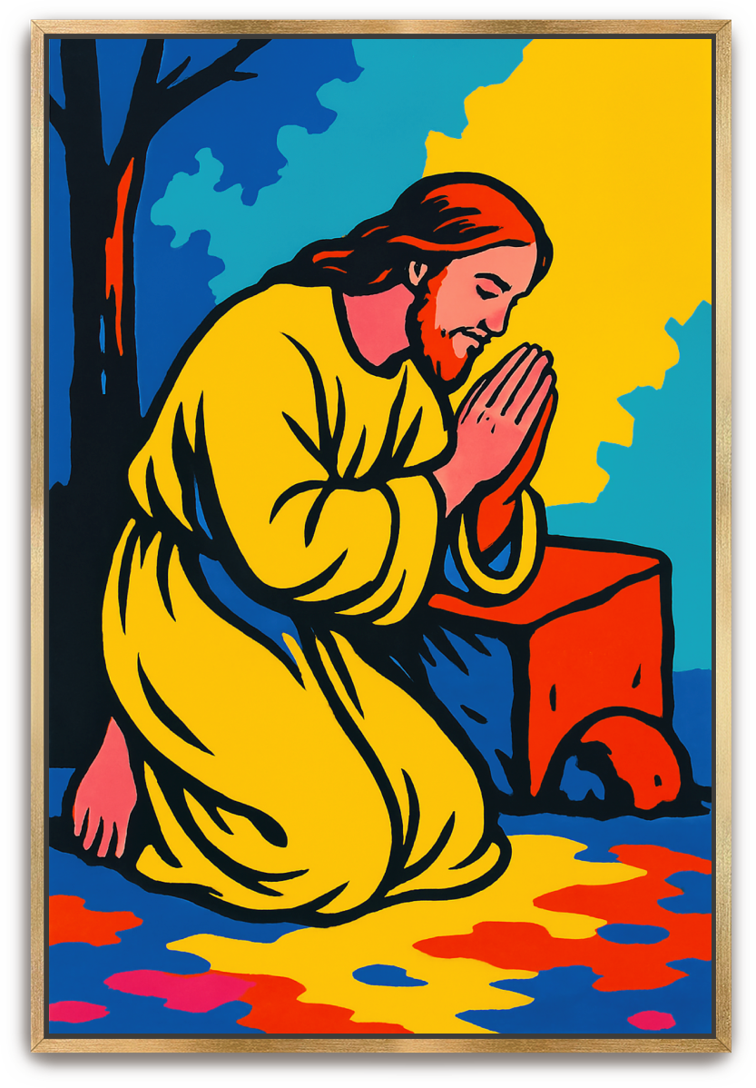 Jesus Prayed - Pop Art - Scriptures Illustrated