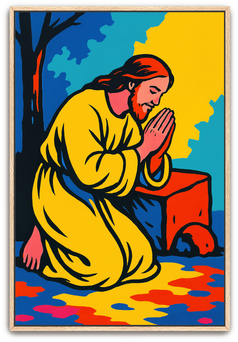 Jesus Prayed - Pop Art - Scriptures Illustrated