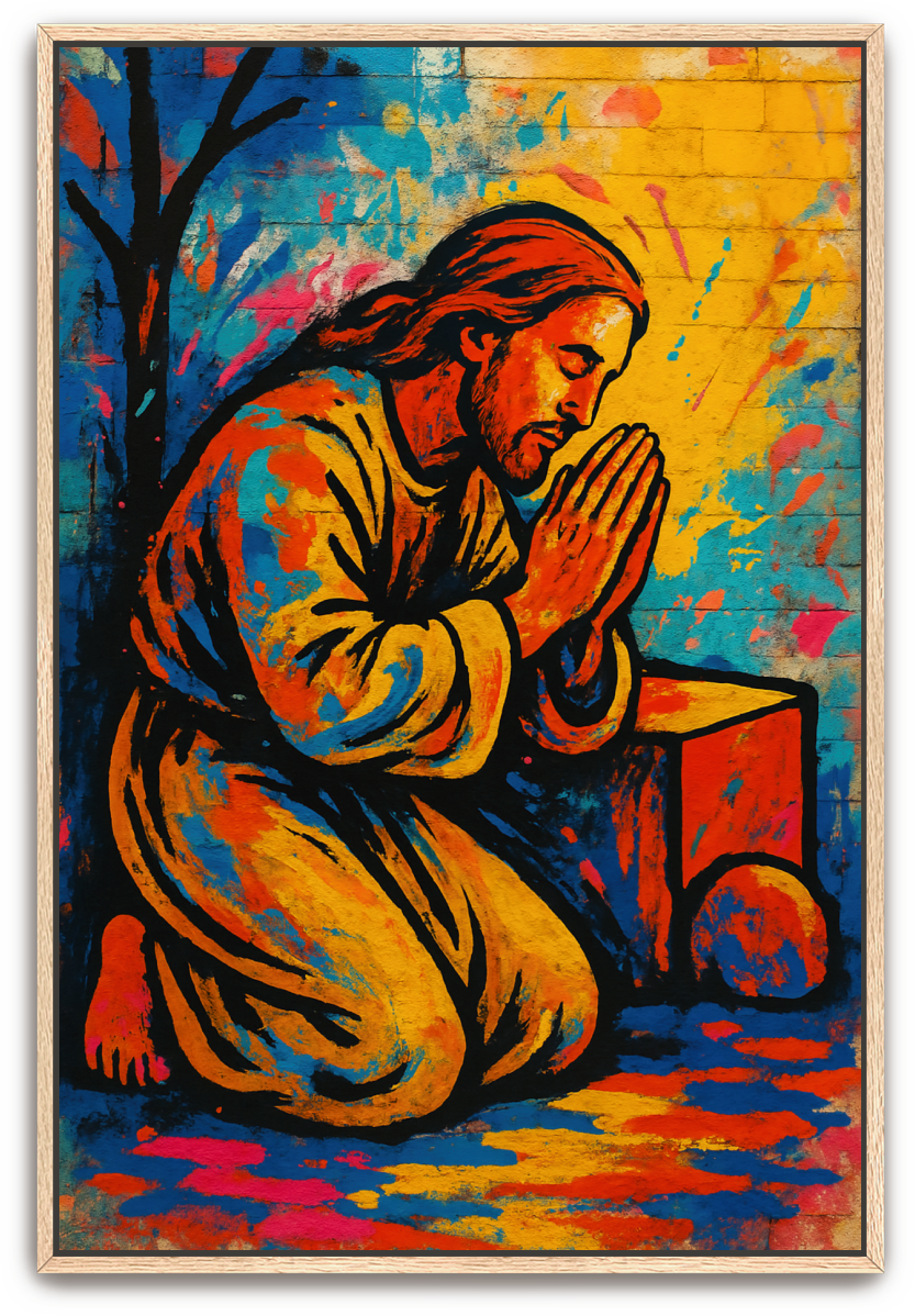Jesus Prayed - Street Art - Scriptures Illustrated
