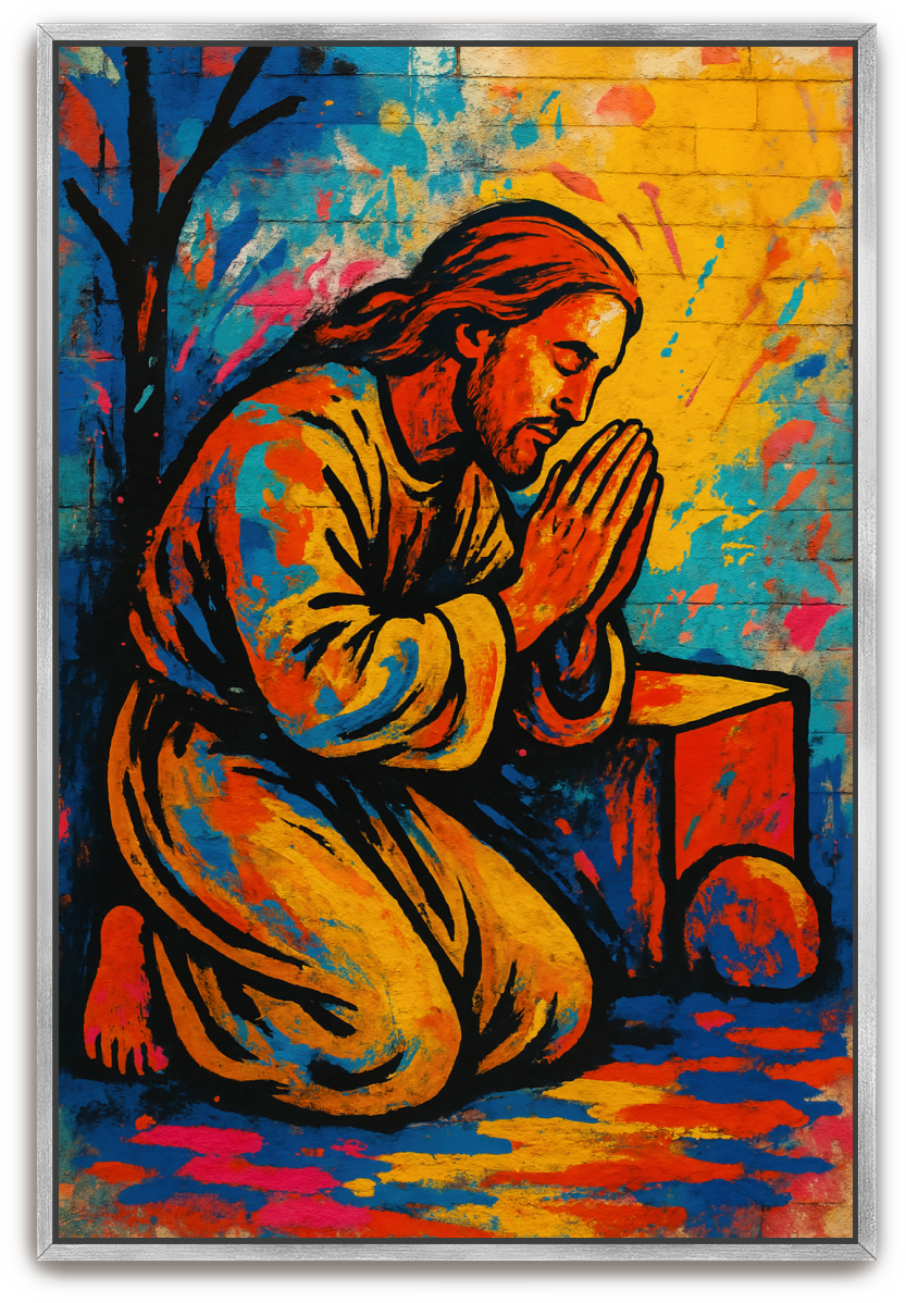 Jesus Prayed - Street Art - Scriptures Illustrated