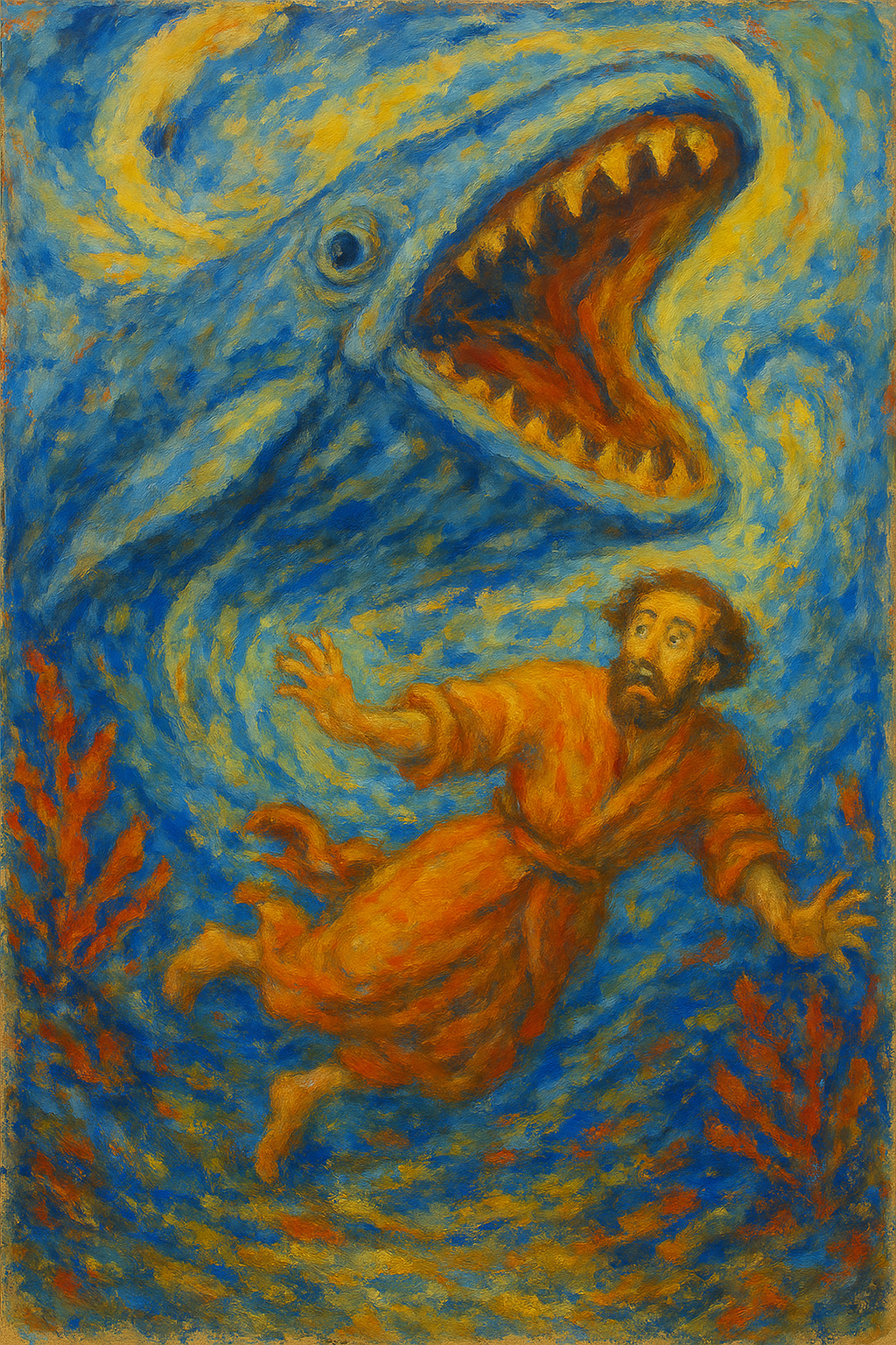 Jonah Pursued - Impressionism - Scriptures Illustrated