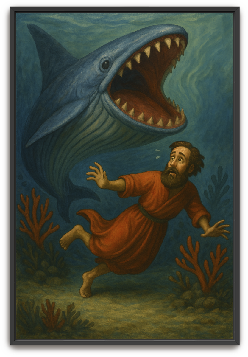 Jonah Pursued - Illustration - Scriptures Illustrated