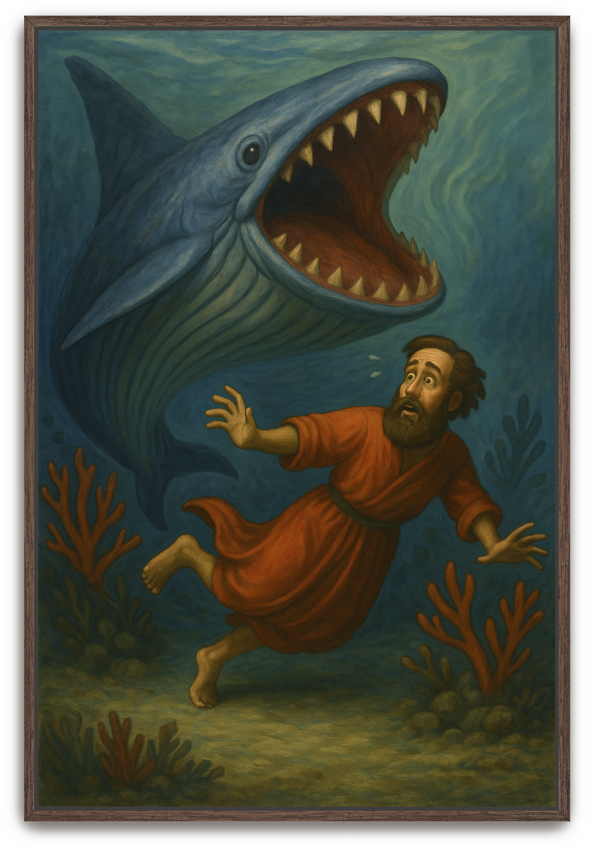 Jonah Pursued - Illustration - Scriptures Illustrated