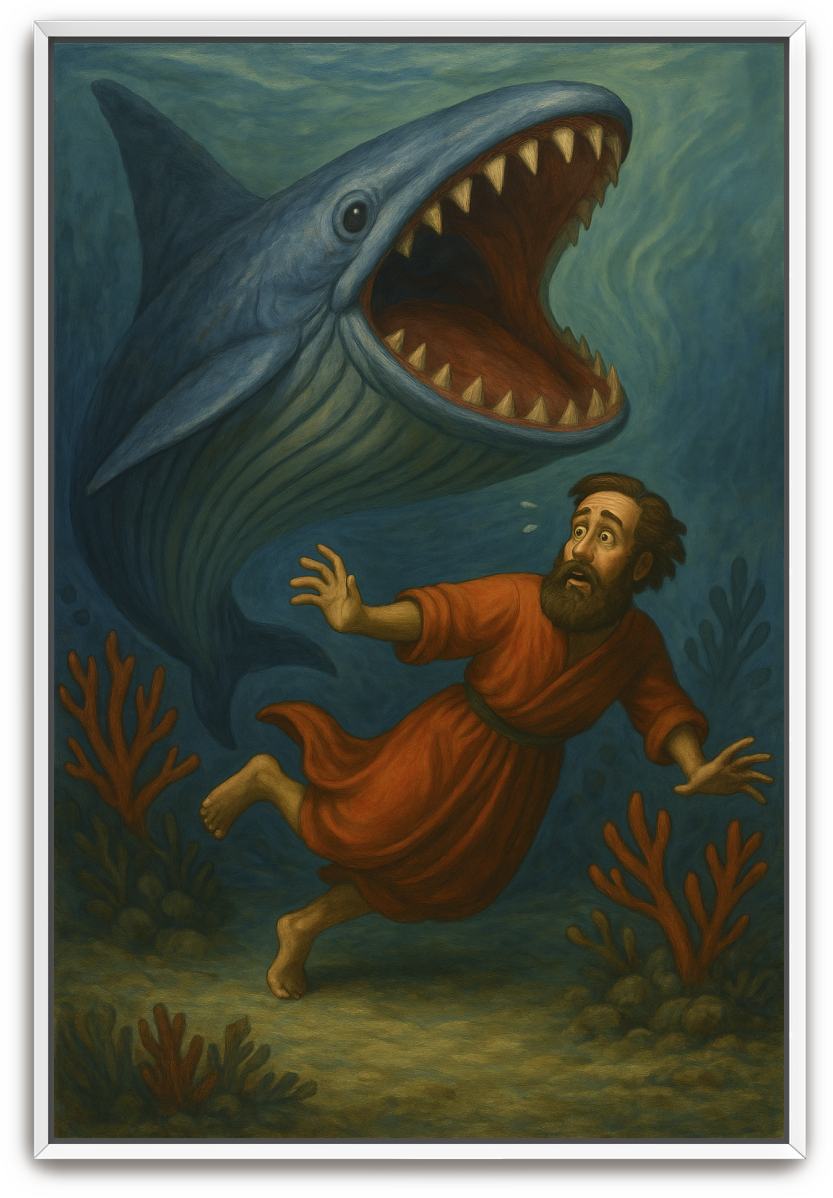 Jonah Pursued - Illustration - Scriptures Illustrated