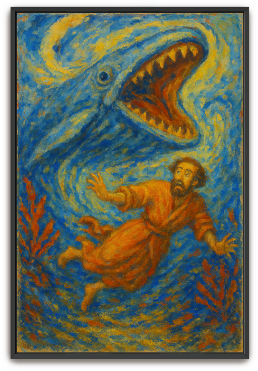 Jonah Pursued - Impressionism - Scriptures Illustrated