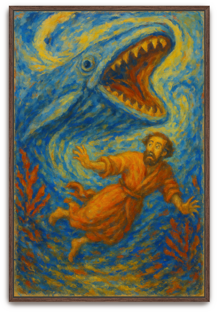 Jonah Pursued - Impressionism - Scriptures Illustrated