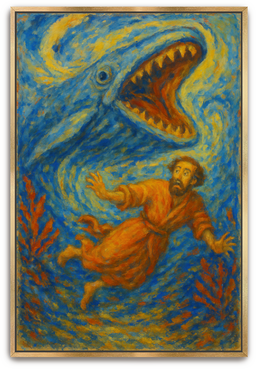 Jonah Pursued - Impressionism - Scriptures Illustrated