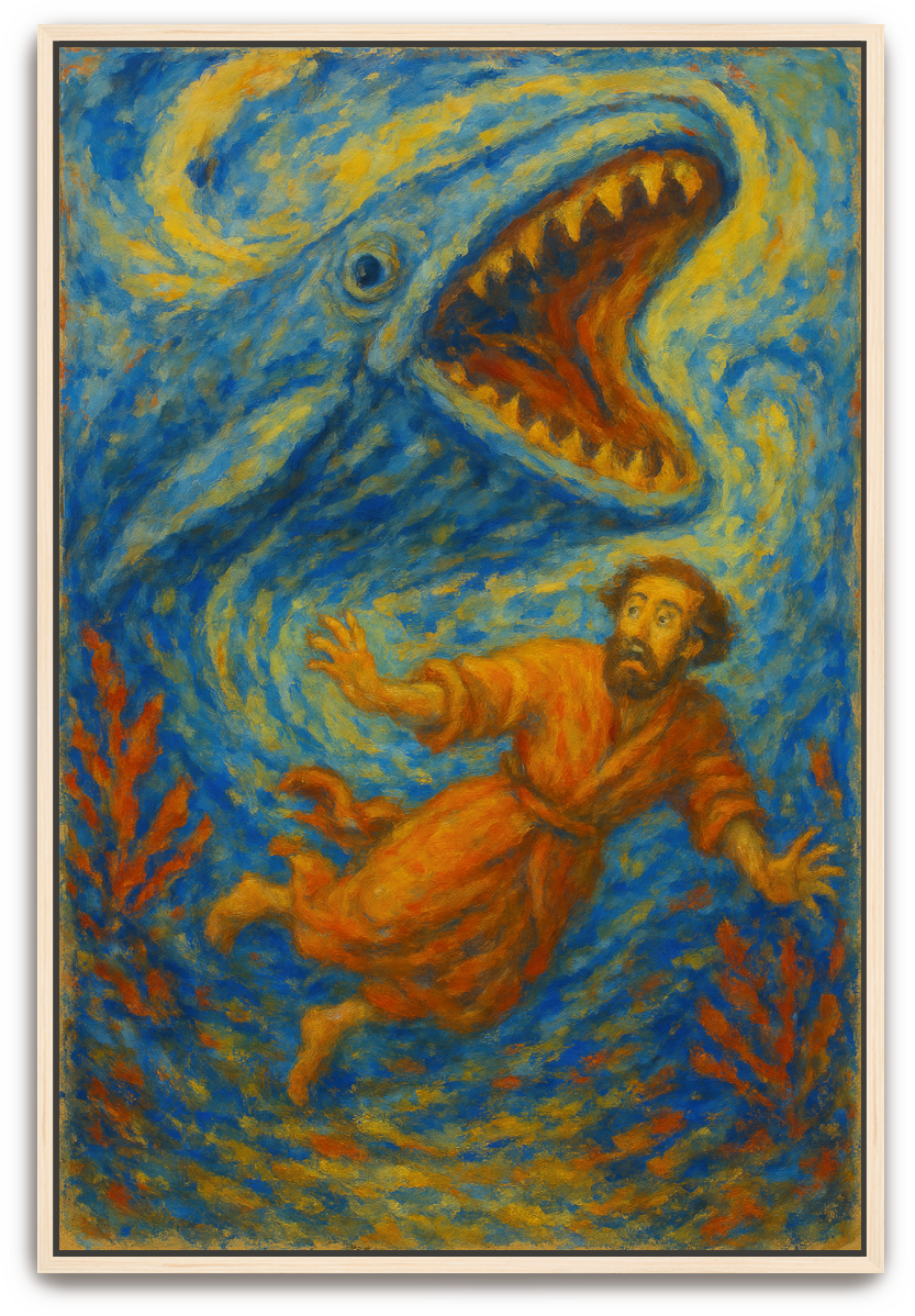 Jonah Pursued - Impressionism - Scriptures Illustrated