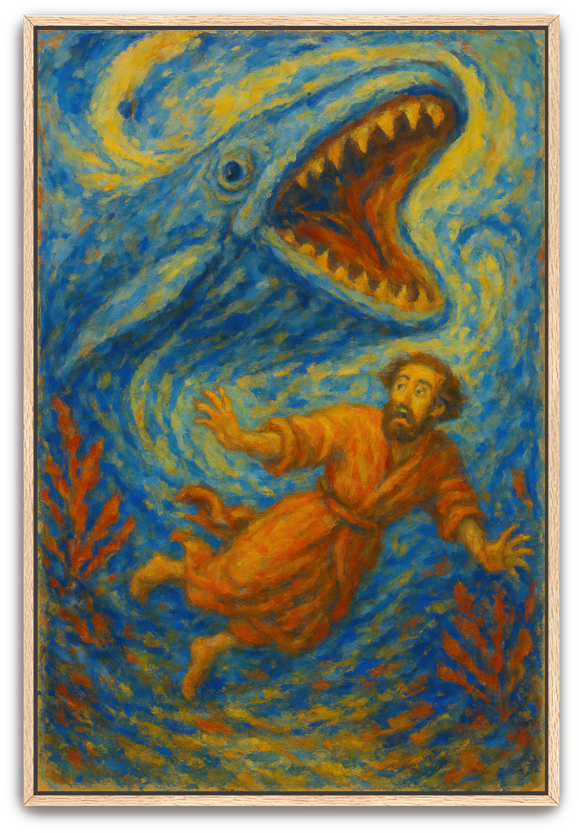 Jonah Pursued - Impressionism - Scriptures Illustrated