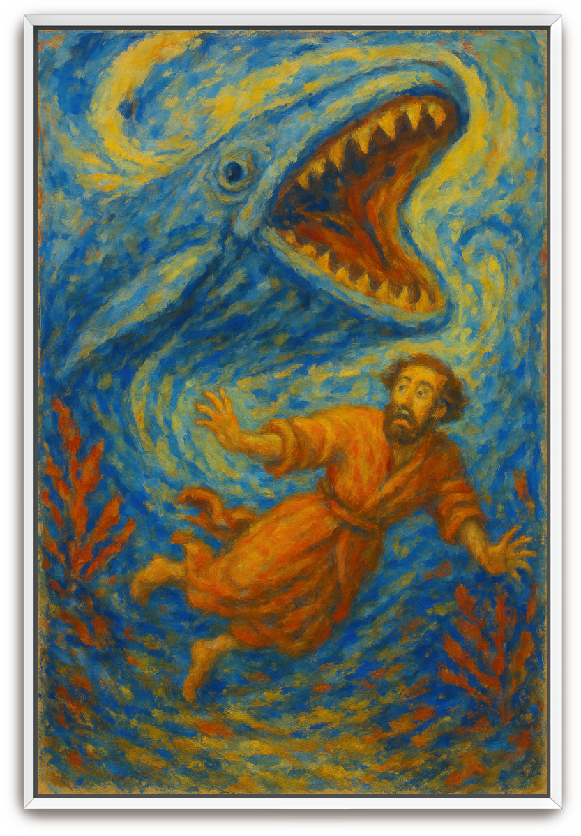 Jonah Pursued - Impressionism - Scriptures Illustrated