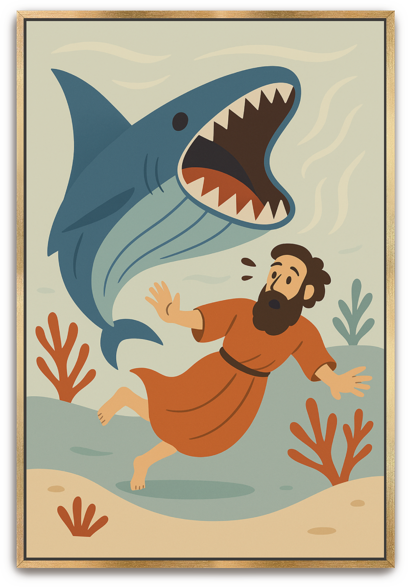 Jonah Pursued - Minimalism - Scriptures Illustrated