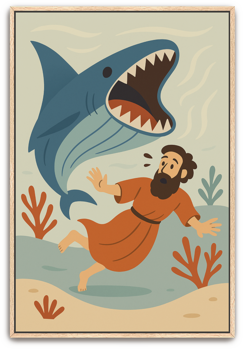 Jonah Pursued - Minimalism - Scriptures Illustrated