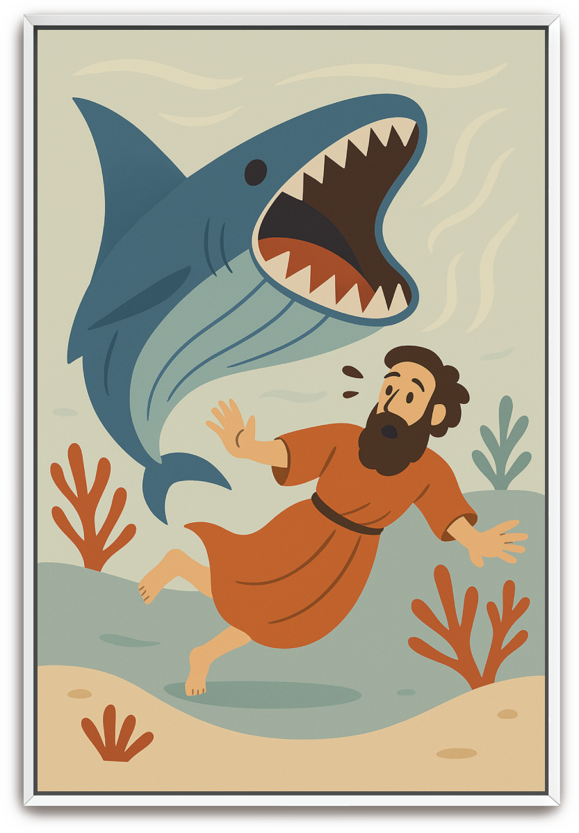 Jonah Pursued - Minimalism - Scriptures Illustrated