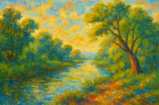 Jordan River - Impressionism - Scriptures Illustrated