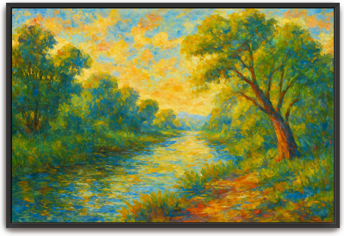 Jordan River - Impressionism - Scriptures Illustrated