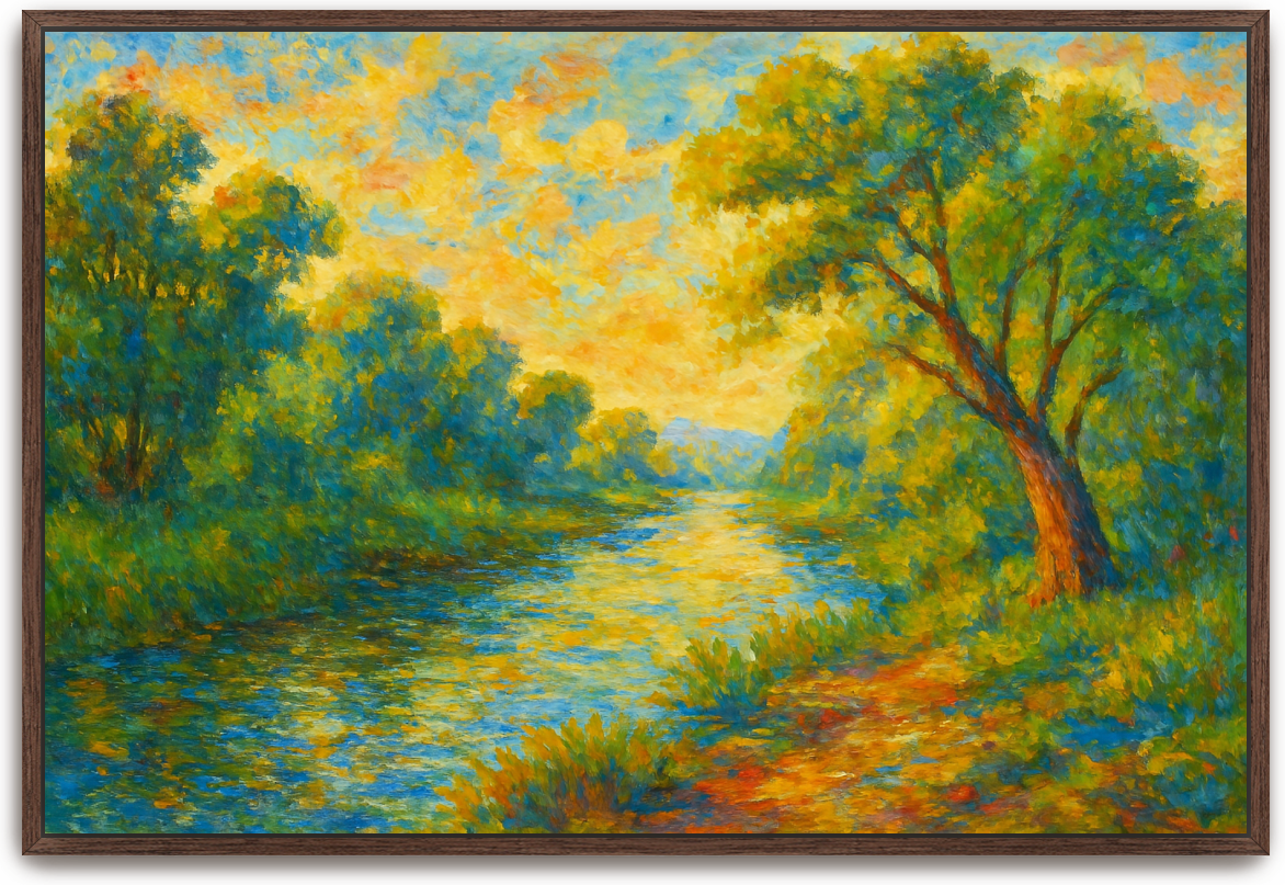Jordan River - Impressionism - Scriptures Illustrated