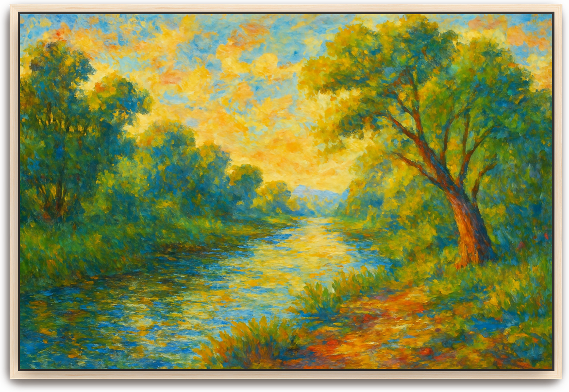 Jordan River - Impressionism - Scriptures Illustrated