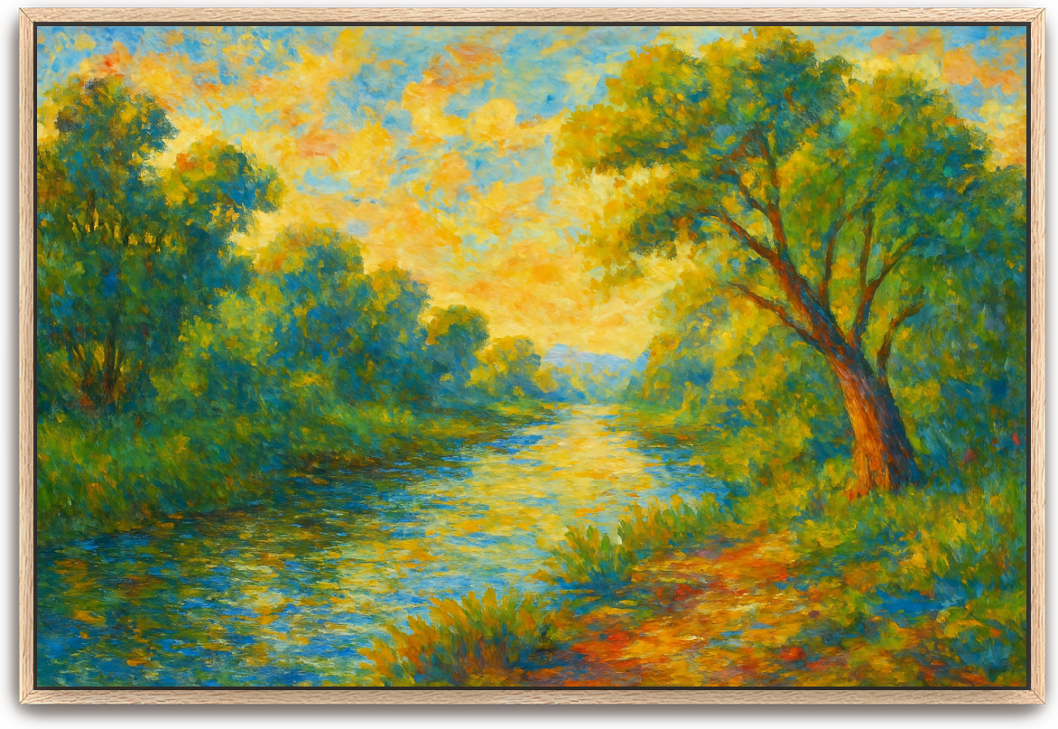 Jordan River - Impressionism - Scriptures Illustrated