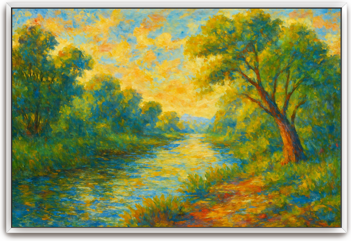 Jordan River - Impressionism - Scriptures Illustrated