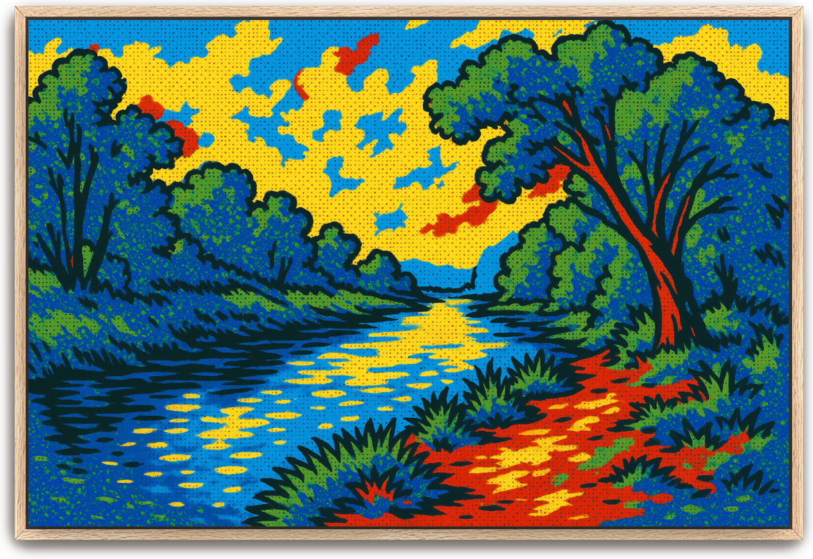 Jordan River - Pop Art - Scriptures Illustrated