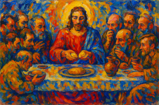 Last Supper - Abstract Expressionism - Scriptures Illustrated