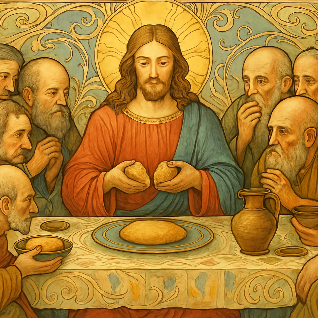 Last Supper - Art Nouveau - Scriptures Illustrated